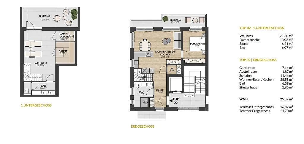 3-Zimmer-Wohnung kaufen in Kitzbühel – 95,02 m², € 829.000 – Bild 5 von 5