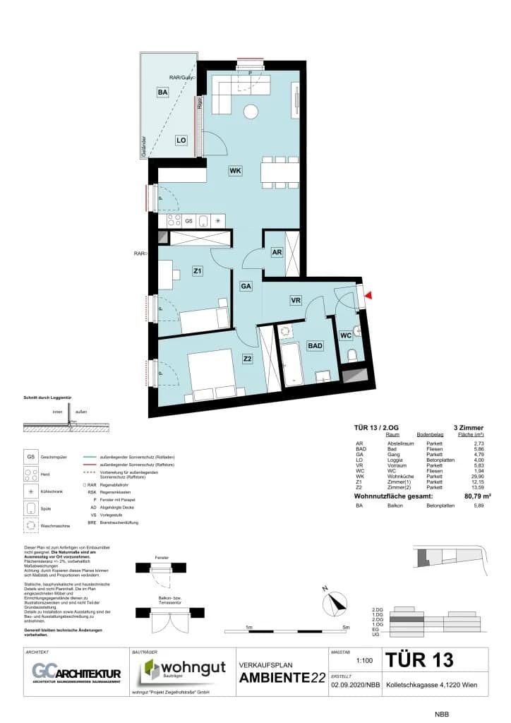 3-Zimmer-Wohnung kaufen in Wien – 80,79 m², € 448.000 – Bild 15 von 16