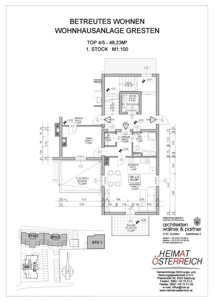 2-Zimmer-Wohnung mieten in Scheibbs – 49,13 m², € 548 – Bild 11 von 11