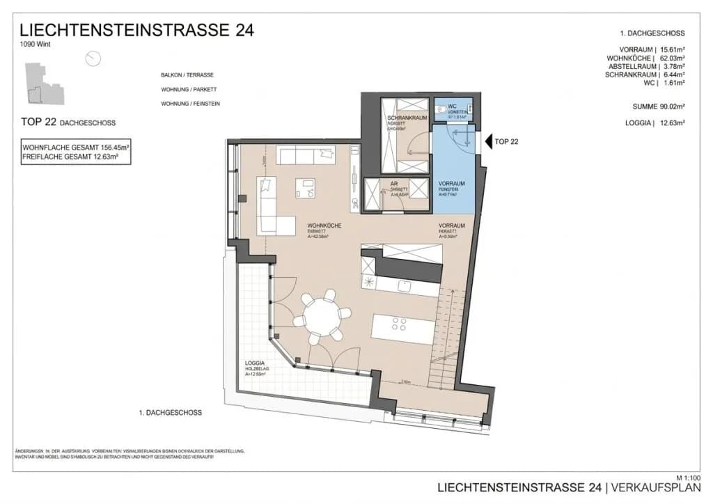3-Zimmer-Wohnung kaufen in Wien – 156,45 m², € 2.503.200 – Bild 6 von 7