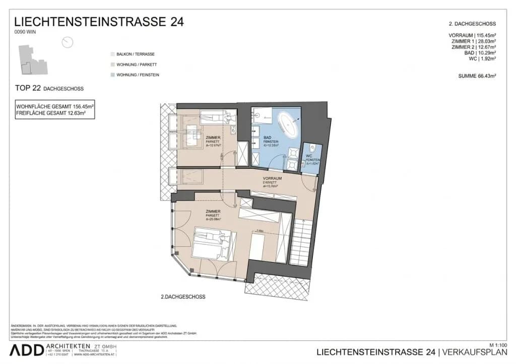 3-Zimmer-Wohnung kaufen in Wien – 156,45 m², € 2.503.200 – Bild 7 von 7
