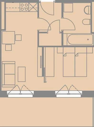 2-Zimmer-Wohnung mieten in Graz – 34,91 m², € 560 – Bild 6 von 6