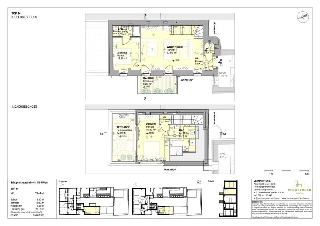 3-Zimmer-Wohnung kaufen in Wien – 78,46 m², € 828.000 – Bild 14 von 18