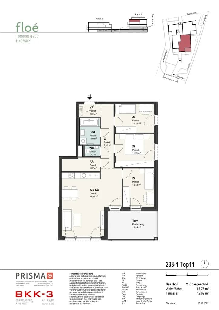 4-Zimmer-Wohnung mieten in Wien – 85,75 m², € 2.099 – Bild 22 von 22
