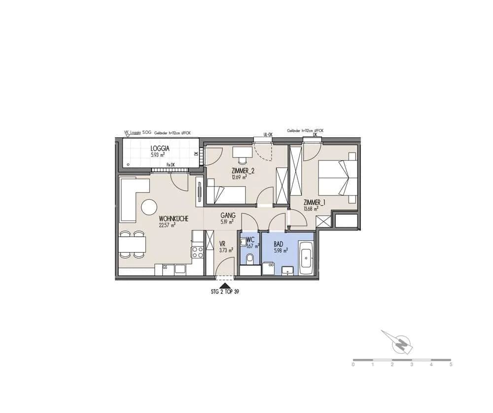 3-Zimmer-Wohnung kaufen in Wien – 65,51 m², € 369.000 – Bild 2 von 16