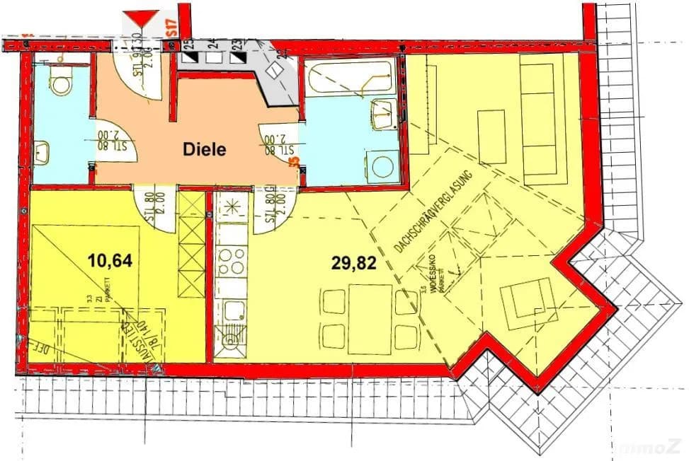 2-Zimmer-Wohnung mieten in Graz – 54,54 m², € 671 – Bild 1 von 6