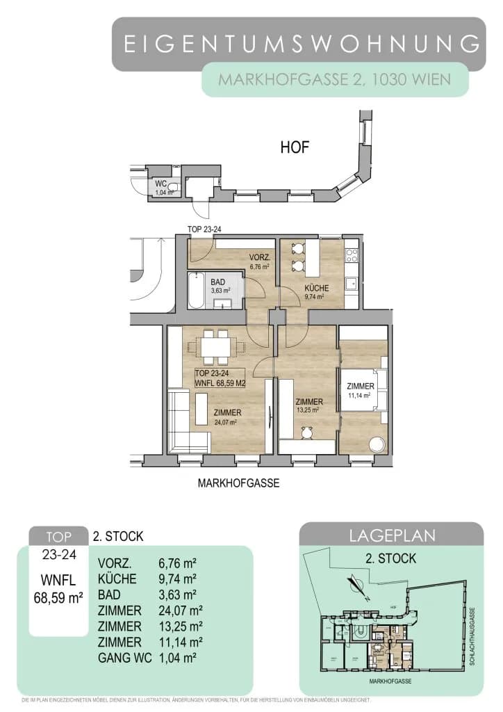 3-Zimmer-Wohnung kaufen in Wien – 68,59 m², € 330.000 – Bild 28 von 28