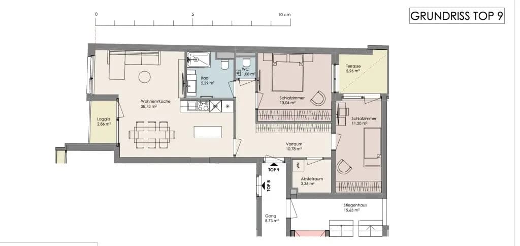 3-Zimmer-Wohnung kaufen in Mödling – 73,48 m², € 438.900 – Bild 5 von 5