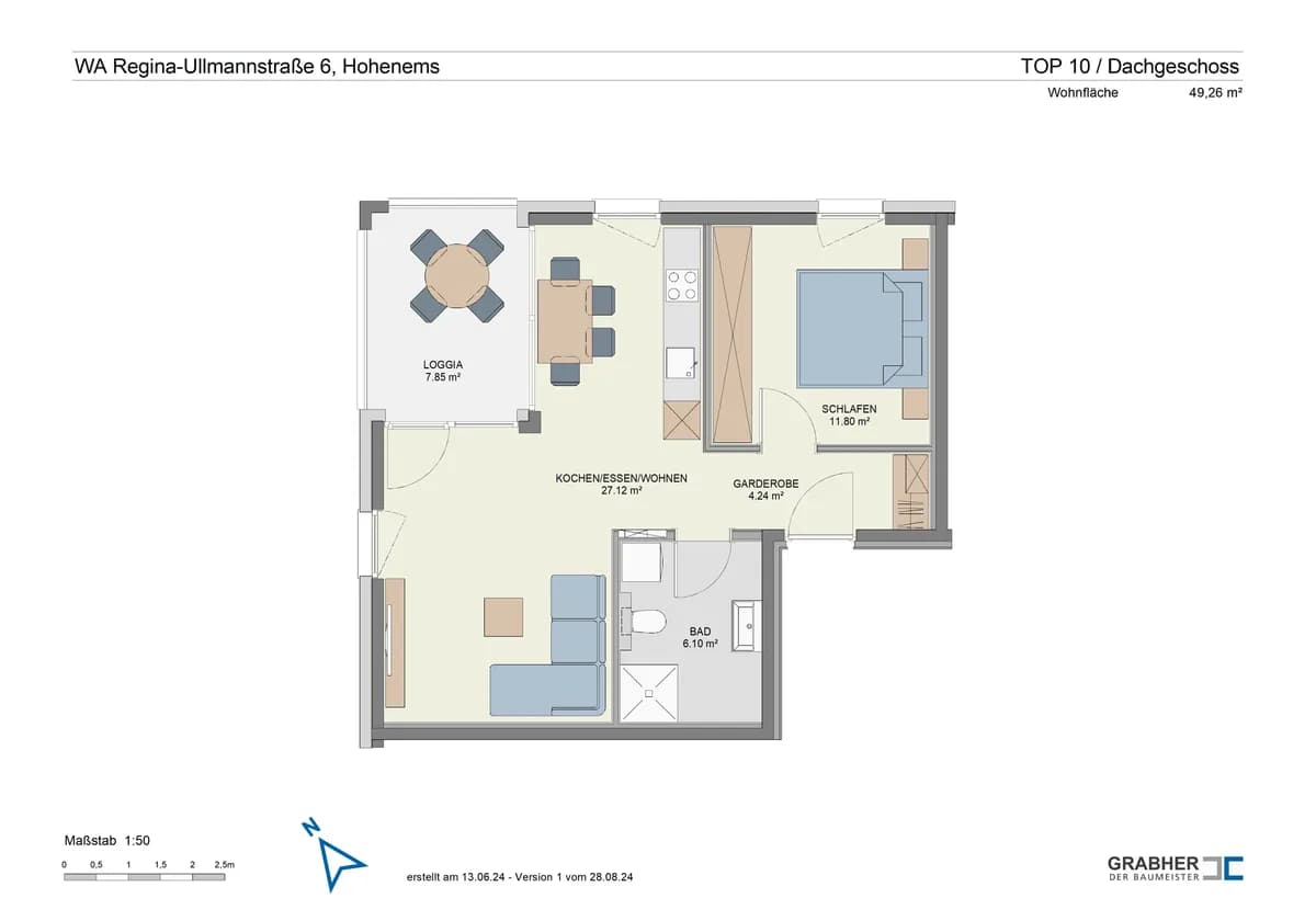 2-Zimmer-Wohnung kaufen in Dornbirn – 49,26 m², € 337.500 – Bild 8 von 8