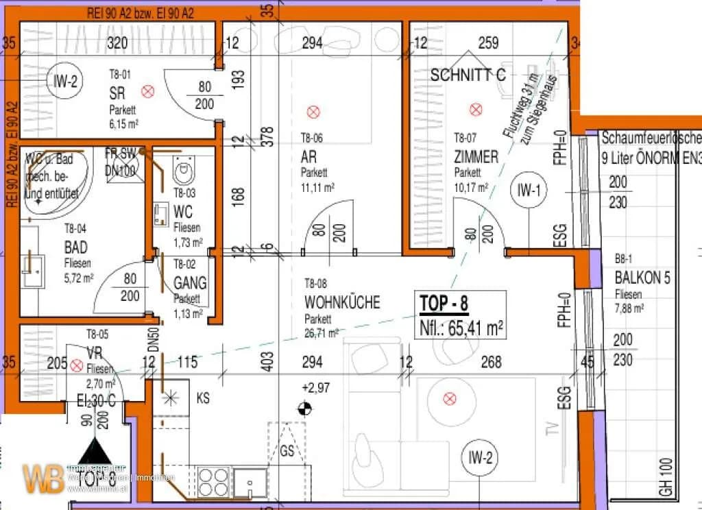 3-Zimmer-Wohnung kaufen in Neusiedl am See – 65,41 m², € 152.207
