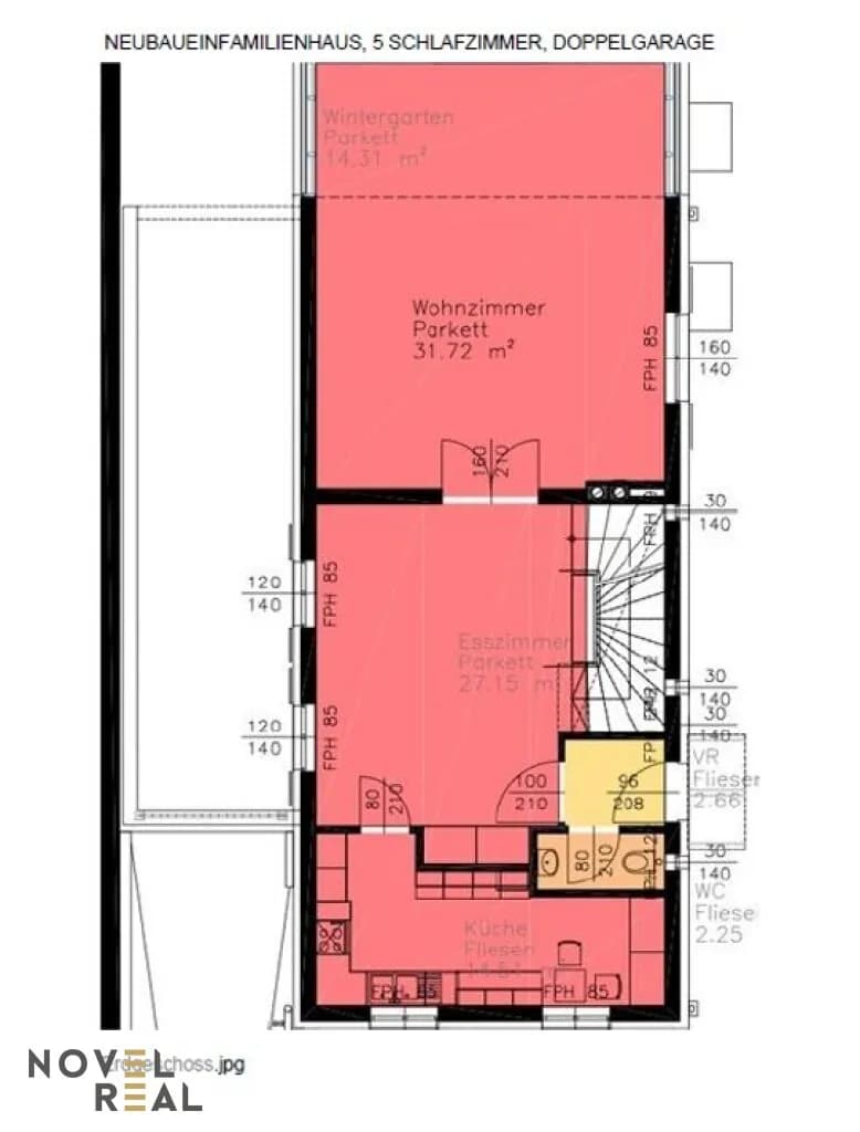 7-Zimmer-Haus mieten in Wien – 278,81 m², € 5.800 – Bild 26 von 29