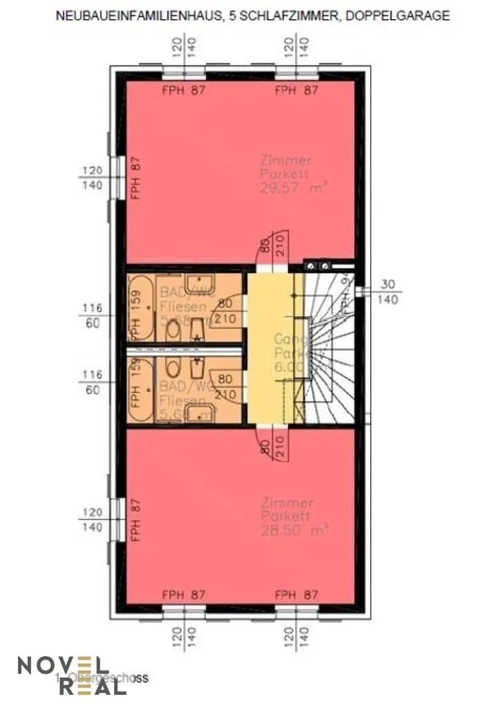 7-Zimmer-Haus mieten in Wien – 278,81 m², € 5.800 – Bild 27 von 29