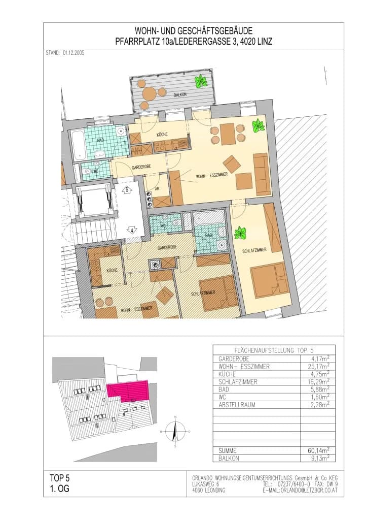 2-Zimmer-Wohnung mieten in Linz – 60 m², € 849 – Bild 13 von 13