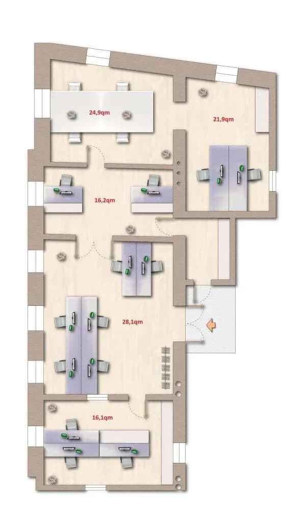 5-Zimmer-Gewerbeimmobilie mieten in Gmunden – 107 m², € 1.352 – Bild 10 von 10