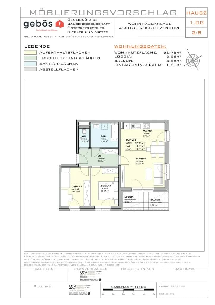 3-Zimmer-Wohnung mieten in Hollabrunn – 62,78 m², € 650 – Bild 17 von 17