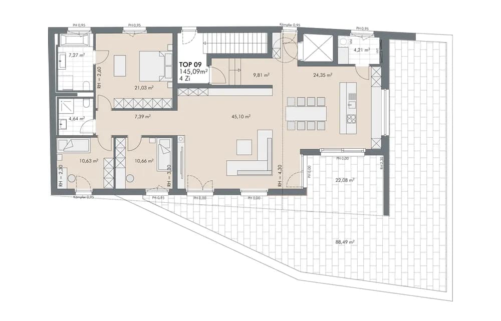 4-Zimmer-Wohnung kaufen in Schwaz – 145,09 m², € 1.298.000 – Bild 6 von 6
