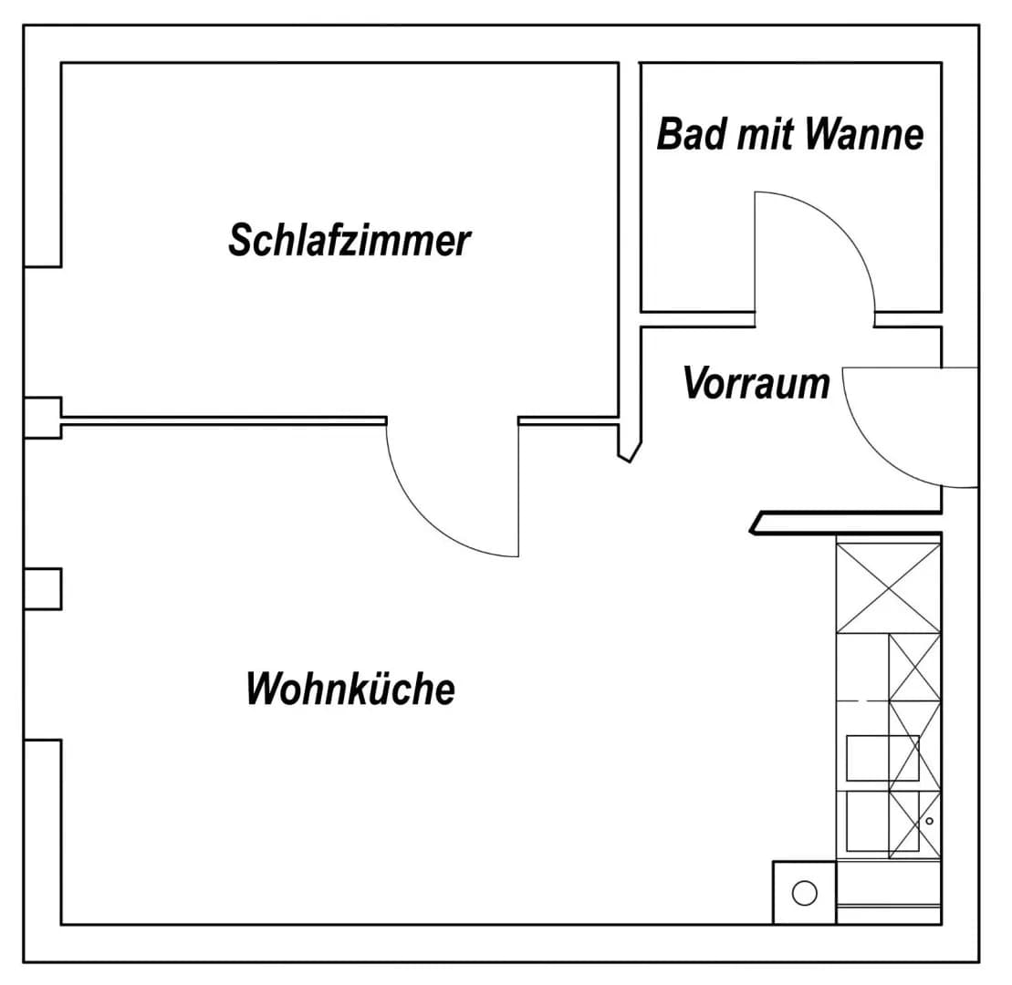 2-Zimmer-Wohnung mieten in Linz – 33,3 m², € 560 – Bild 8 von 8