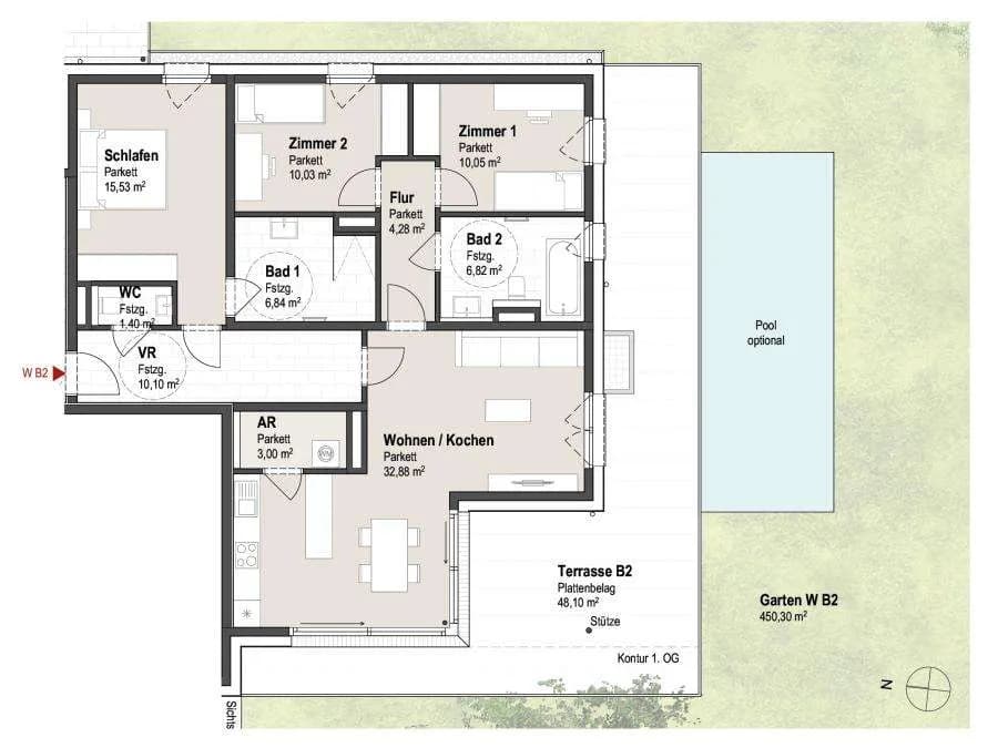 4-Zimmer-Wohnung kaufen in Salzburg Stadt – 100,93 m², € 1.836.926 – Bild 5 von 6