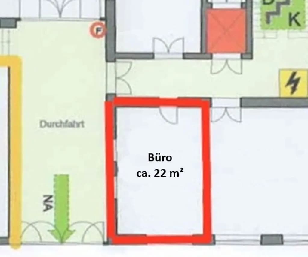 1-Zimmer-Gewerbeimmobilie mieten in Wels – 37 m², € 445 – Bild 10 von 12