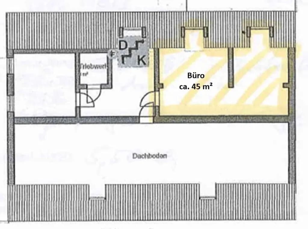 1-Zimmer-Gewerbeimmobilie mieten in Wels – 37 m², € 445 – Bild 12 von 12