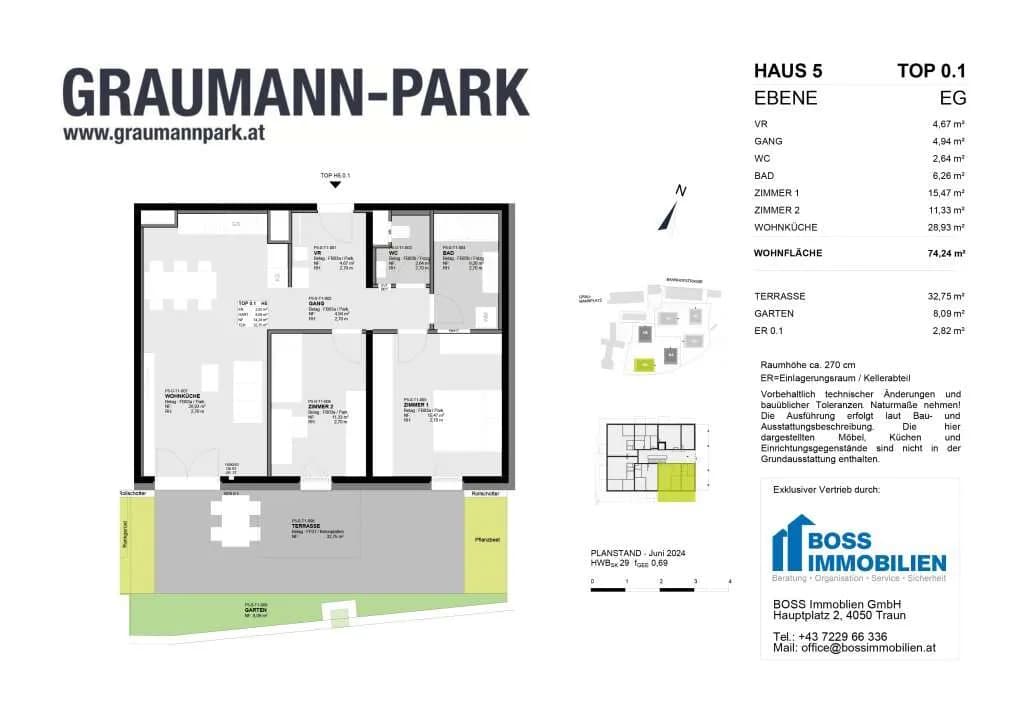 3-Zimmer-Wohnung kaufen in Linz Land – 74,24 m², € 402.800 – Bild 13 von 13