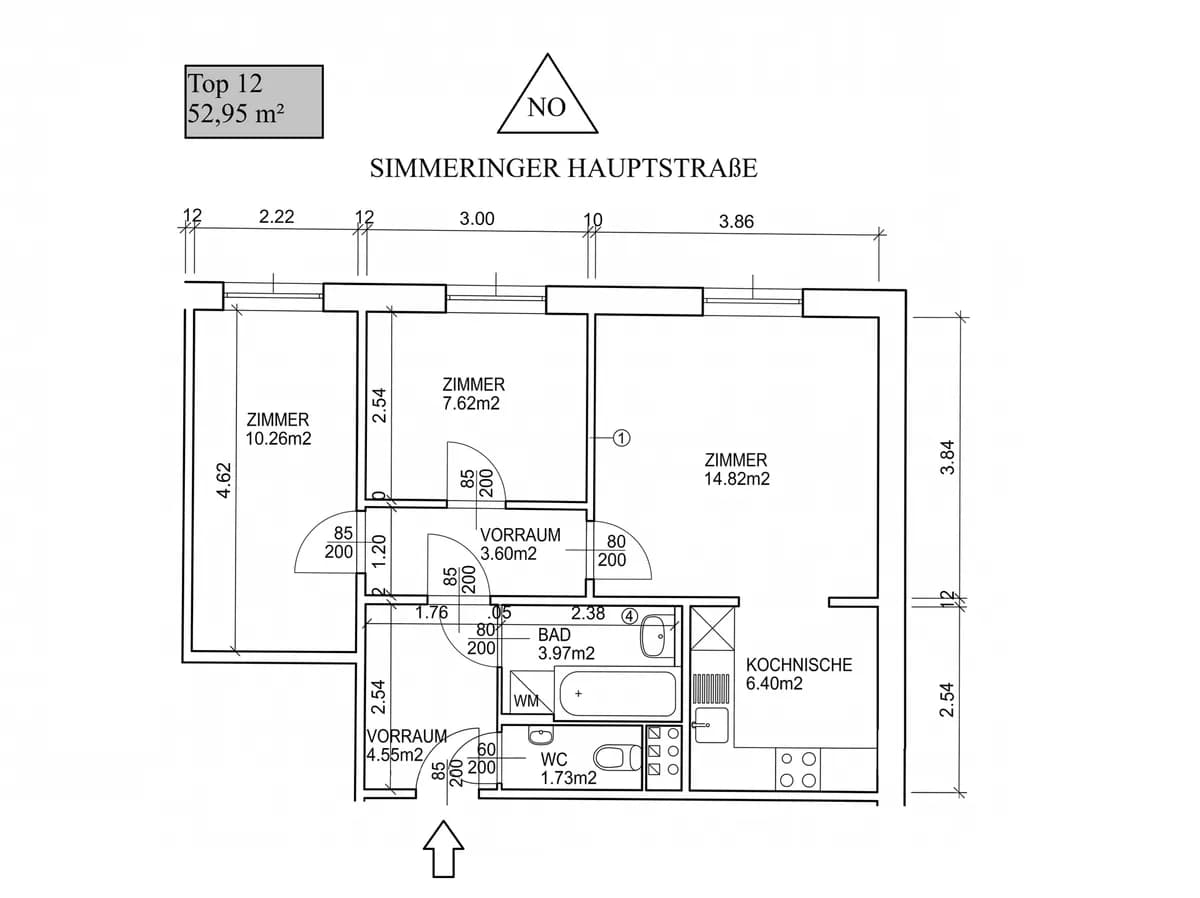 3-Zimmer-Wohnung kaufen in Wien – 53 m², € 238.500 – Bild 32 von 33
