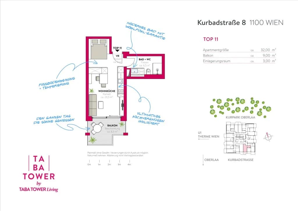 Immobilie kaufen in Wien – 32 m², € 254.000 – Bild 16 von 20