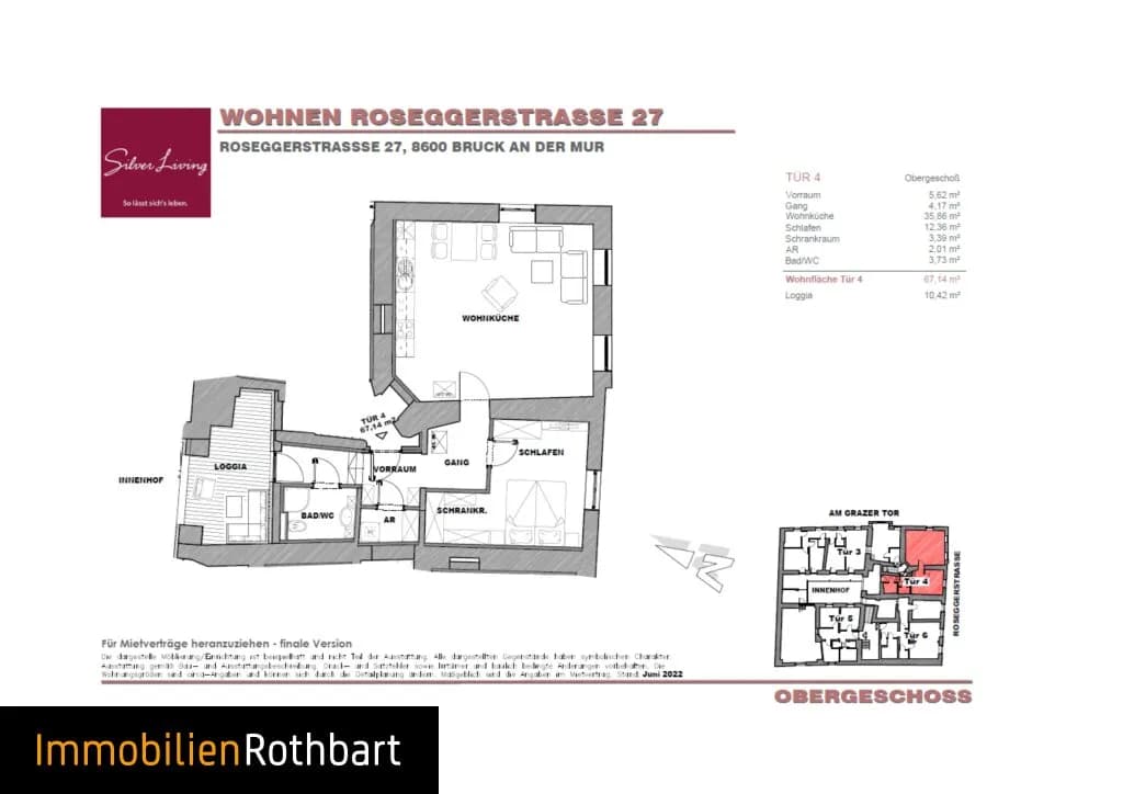 2-Zimmer-Wohnung mieten in Bruck-Mürzzuschlag – 67,14 m², € 564 – Bild 9 von 9