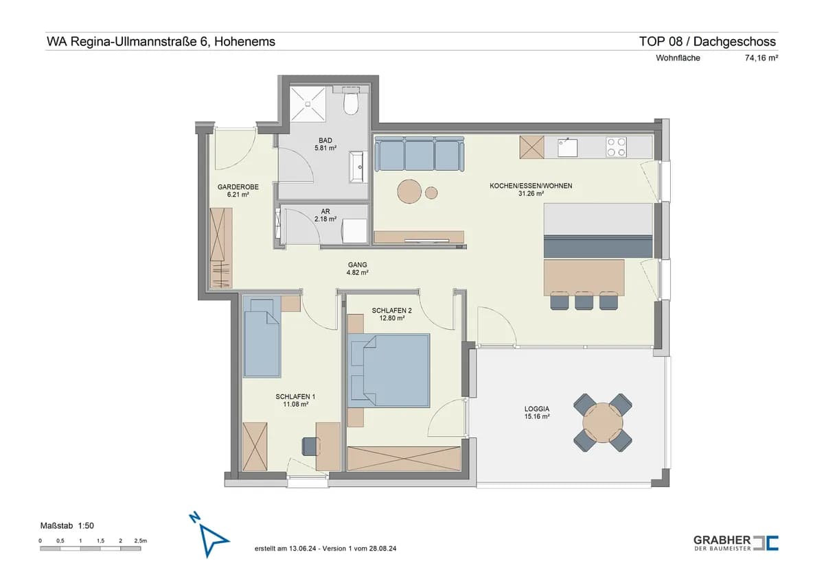 3-Zimmer-Wohnung kaufen in Dornbirn – 74,16 m², € 509.500 – Bild 8 von 8
