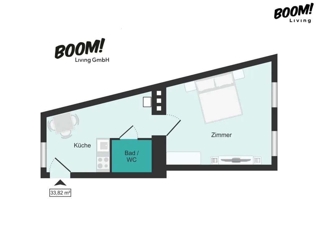 1-Zimmer-Wohnung kaufen in Wien – 34,15 m², € 189.000 – Bild 8 von 8
