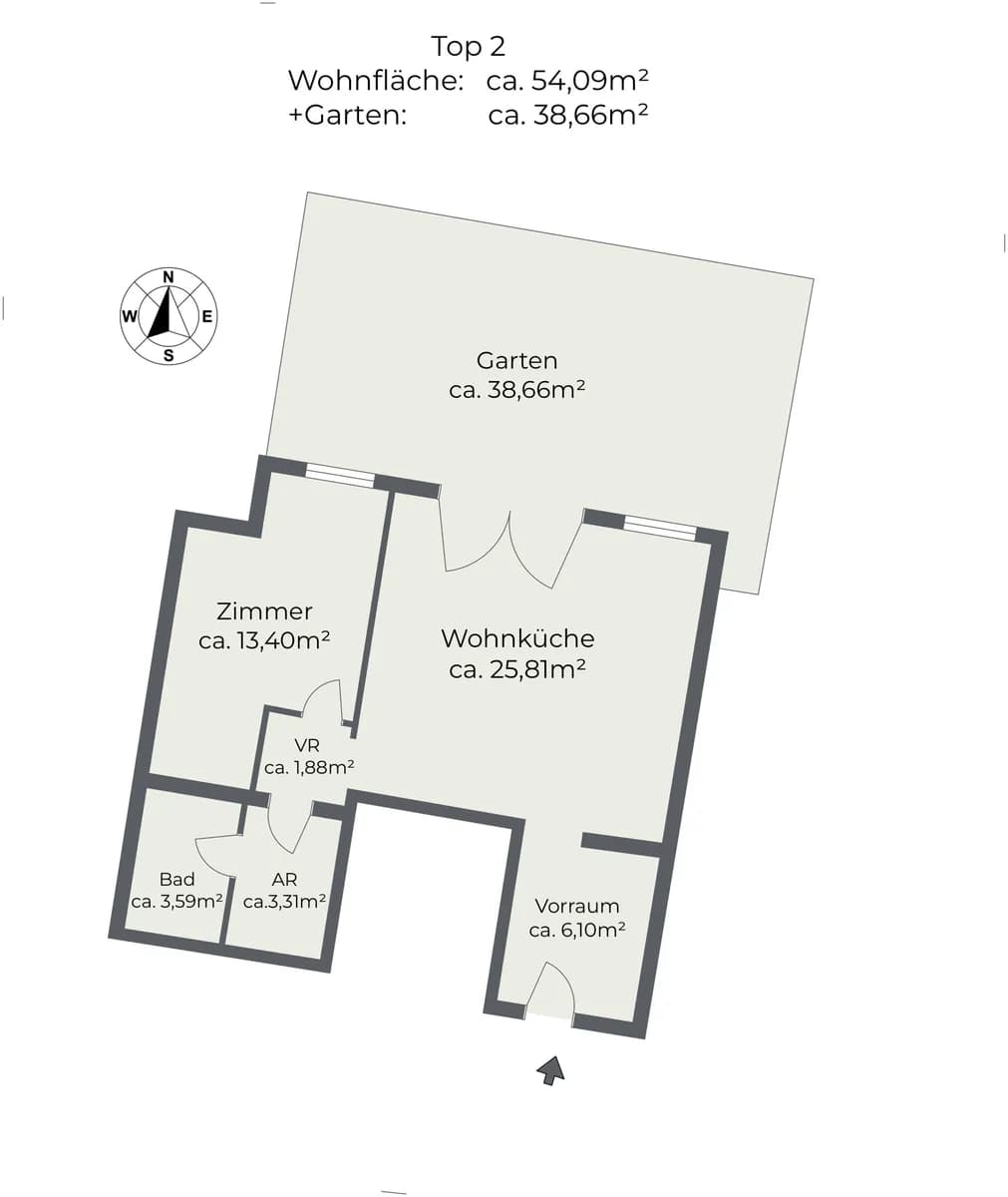 2-Zimmer-Wohnung kaufen in Wien – 54,09 m², € 299.900 – Bild 12 von 12