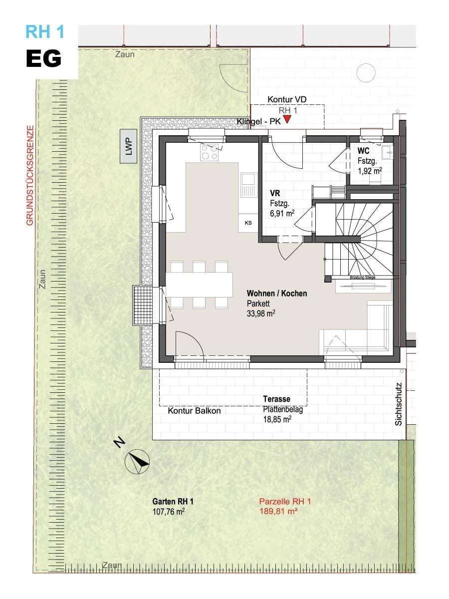 4-Zimmer-Haus kaufen in Sankt Johann im Pongau – 88,98 m², € 606.146 – Bild 3 von 7