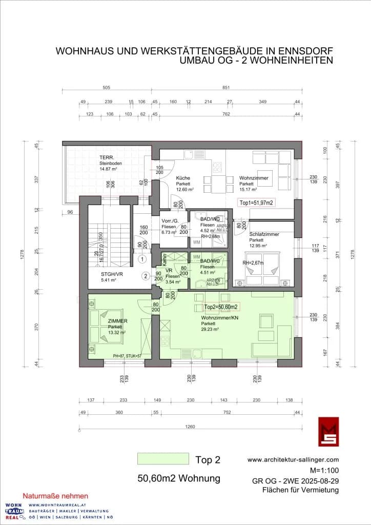 2-Zimmer-Wohnung mieten in Amstetten – 50,6 m², € 678 – Bild 24 von 24