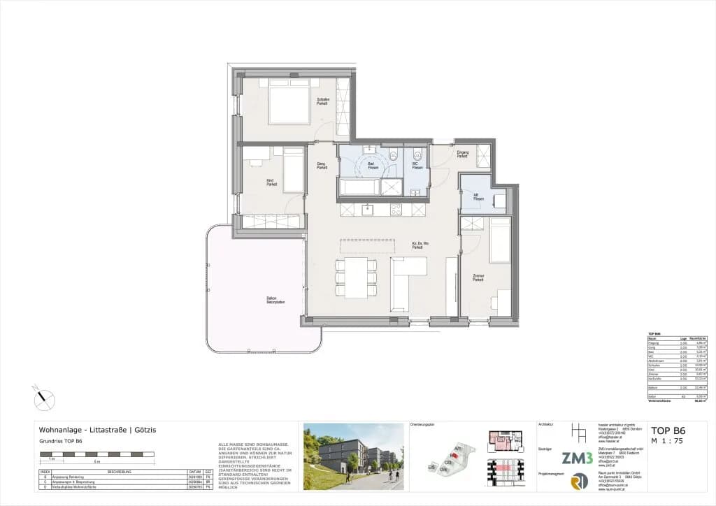 4-Zimmer-Wohnung kaufen in Feldkirch – 86,84 m², € 613.000 – Bild 6 von 6