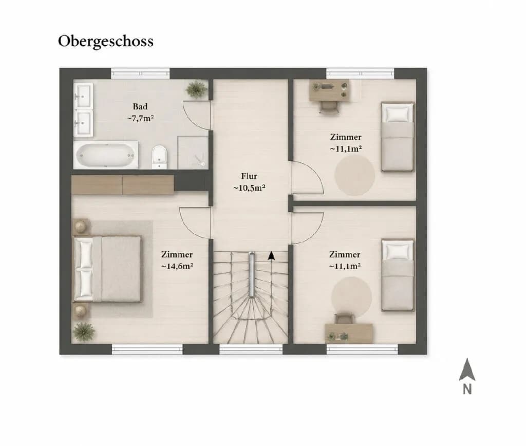 4-Zimmer-Haus kaufen in Korneuburg – 109,76 m², € 649.000 – Bild 9 von 10