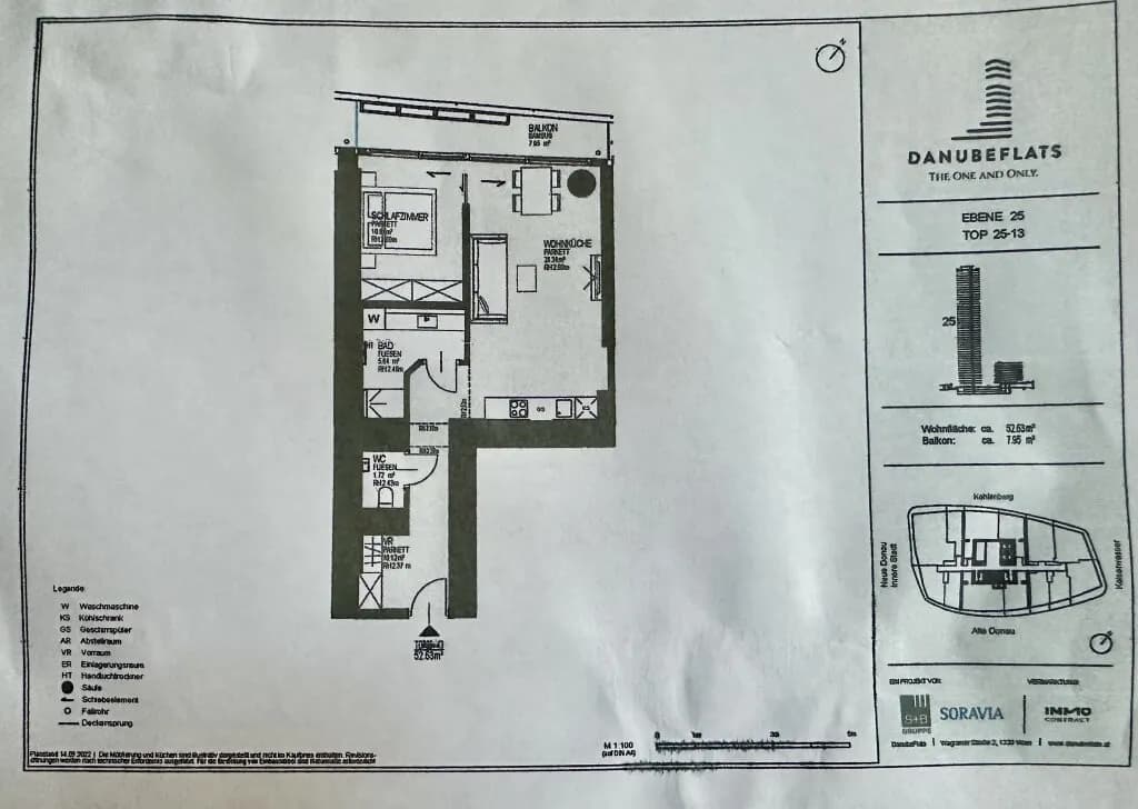 2-Zimmer-Wohnung kaufen in Wien – 52,63 m², € 649.000 – Bild 17 von 17