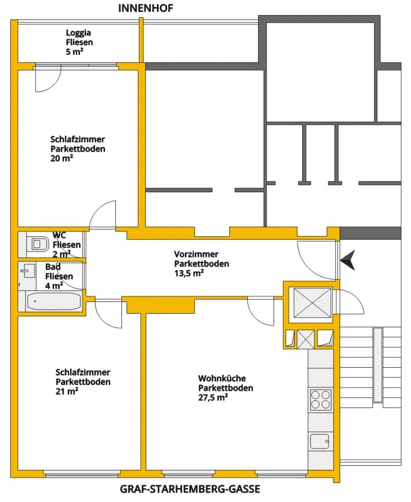 3-Zimmer-Wohnung kaufen in Wien – 87,88 m², € 610.000 – Bild 23 von 23