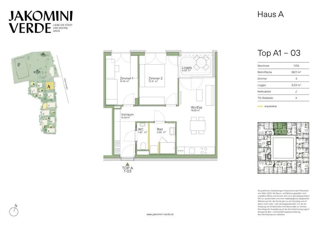3-Zimmer-Wohnung kaufen in Graz – 58,11 m², € 254.000 – Bild 17 von 17