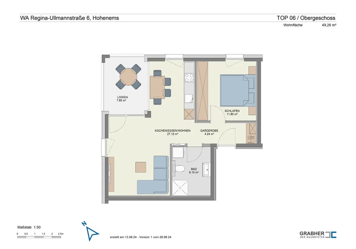 2-Zimmer-Wohnung kaufen in Dornbirn – 49,26 m², € 335.000 – Bild 8 von 8