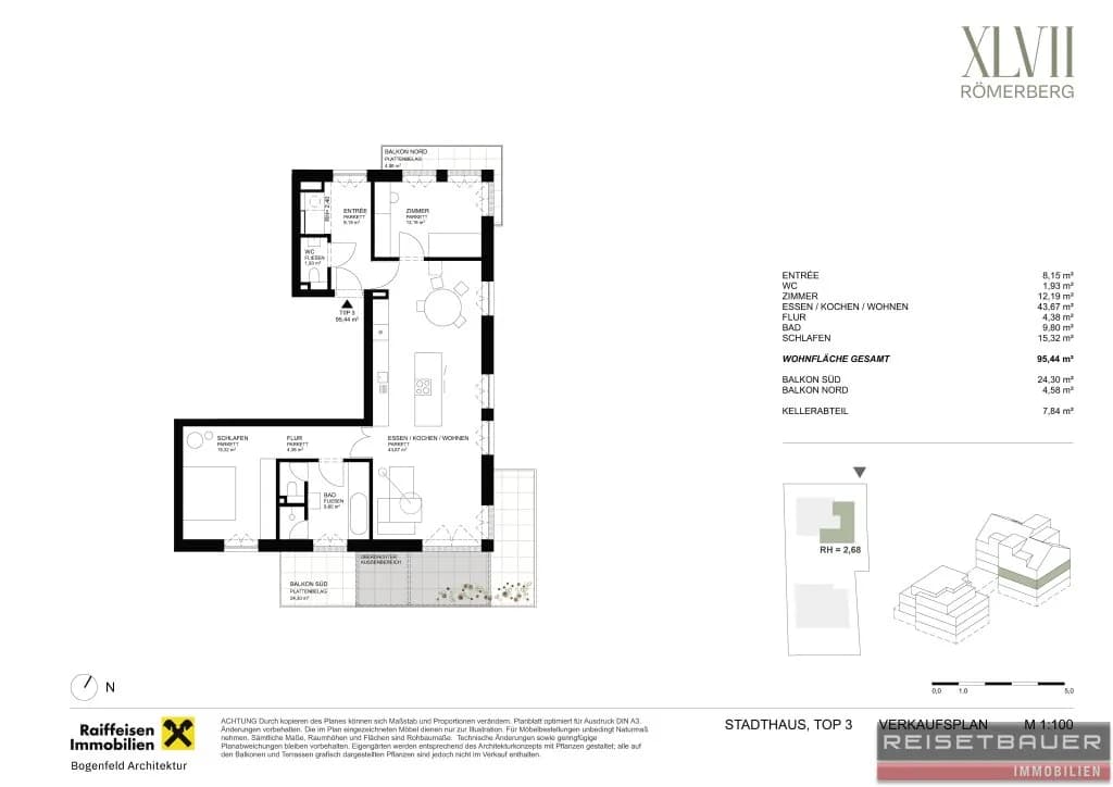 3-Zimmer-Wohnung kaufen in Linz – 95,86 m², € 849.000 – Bild 6 von 6