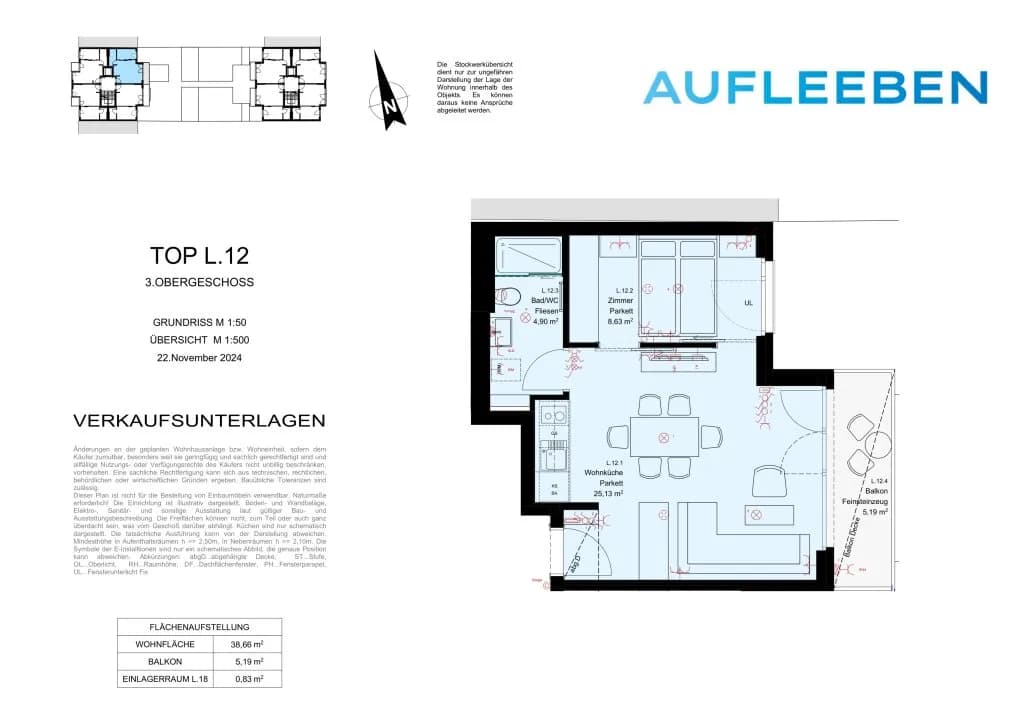 2-Zimmer-Wohnung kaufen in Wien – 38,66 m², € 274.900 – Bild 11 von 11