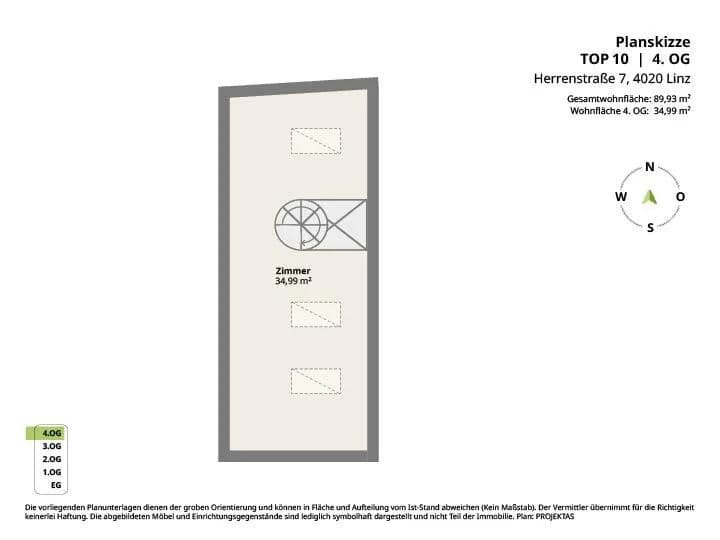 3-Zimmer-Wohnung mieten in Linz – 89,93 m², € 1.182 – Bild 16 von 16