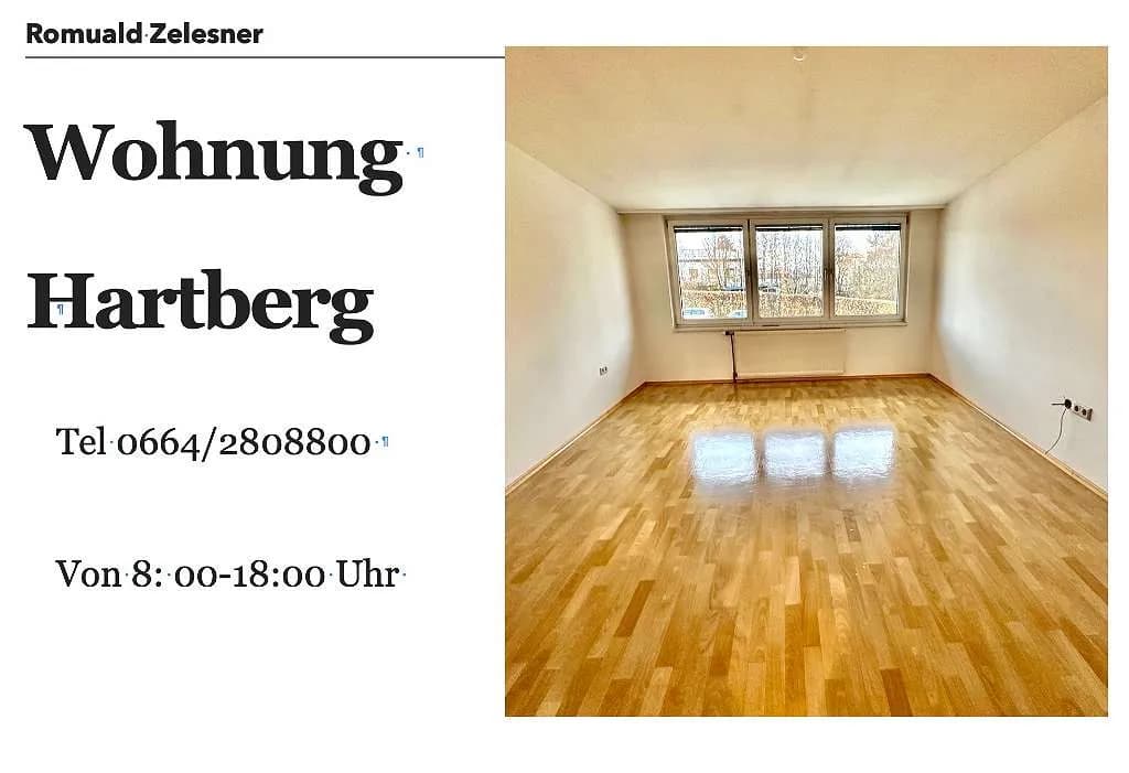 2-Zimmer-Wohnung mieten in Hartberg-Fürstenfeld – 75 m², € 630