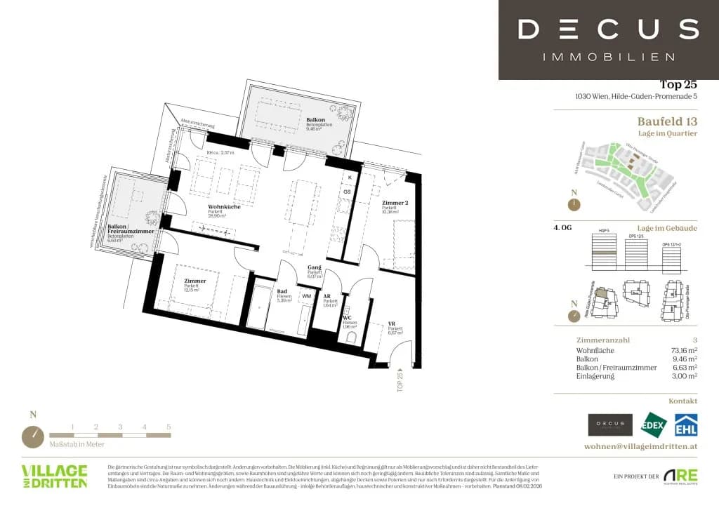 3-Zimmer-Wohnung kaufen in Wien – 73,16 m², € 573.000 – Bild 10 von 10