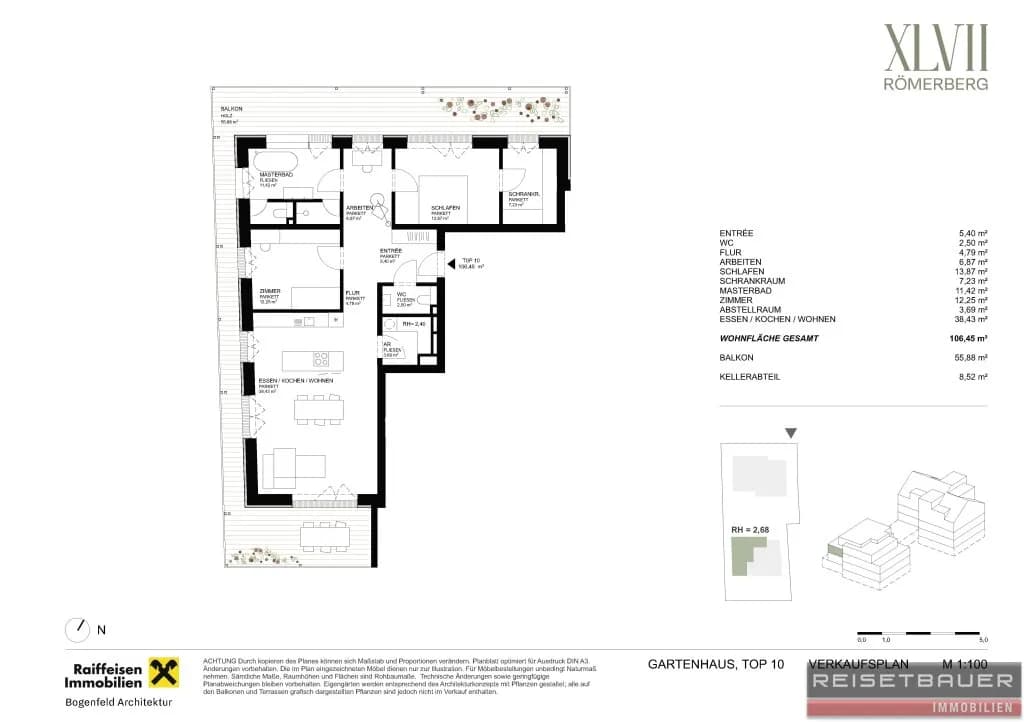 3-Zimmer-Wohnung kaufen in Linz – 106,45 m², € 1.035.000 – Bild 6 von 6