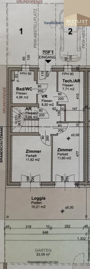 3-Zimmer-Haus kaufen in Baden – 99,37 m², € 595.000 – Bild 16 von 16