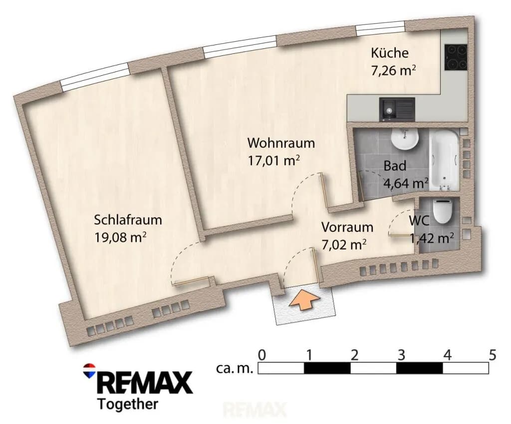 2-Zimmer-Wohnung kaufen in Wien – 56,43 m², € 275.000 – Bild 26 von 37