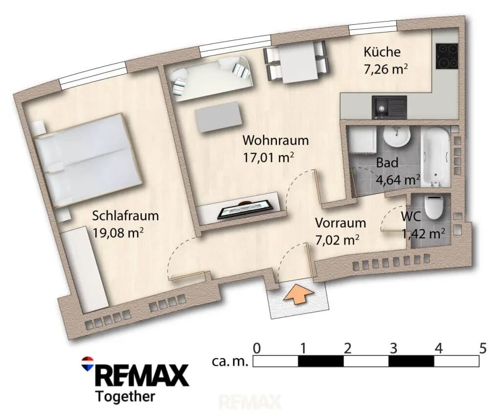 2-Zimmer-Wohnung kaufen in Wien – 56,43 m², € 275.000 – Bild 27 von 37