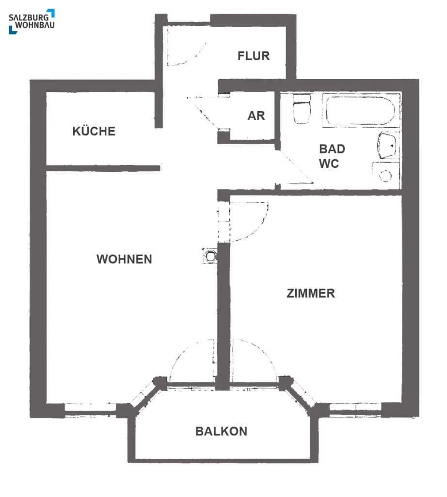 2-Zimmer-Wohnung mieten in Zell am See – 54 m², € 649 – Bild 6 von 6