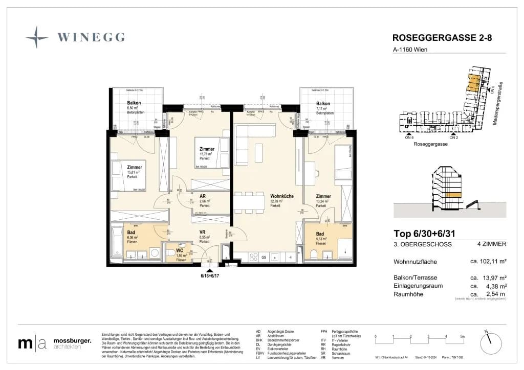 4-Zimmer-Wohnung kaufen in Wien – 102,11 m², € 776.500 – Bild 8 von 8